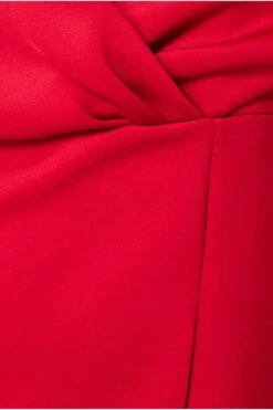 Goddiva Off The Shoulder Scuba Foam Midi Dress - Red -Yumi Clothing Shop lOsin5AY 13664