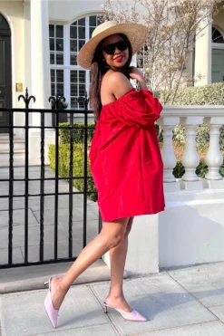 Setsofran London Red Off Shoulder Dress 10 Setsofran London Red Off Shoulder Dress -Yumi Clothing Shop lrsrj4Ss 15726