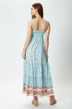 Liquorish Light Blue Floral Cami Maxi Dress -Yumi Clothing Shop nPAaY85w 11723