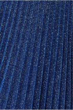 Goddiva Lurex Halterneck Pleated Maxi Dress - Royal Blue -Yumi Clothing Shop sjDhx1CS 13030