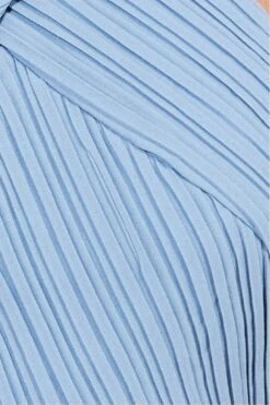 Goddiva Halter Neck Chiffon Maxi Dress - Dusky Blue -Yumi Clothing Shop son3gzzU 14899