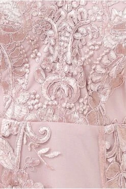 Goddiva Scalloped Neck Lace Midi Dress - Blush -Yumi Clothing Shop tq27SbKo 13422