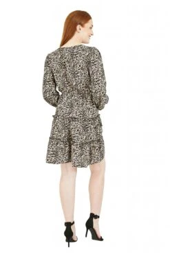 Mela London Animal Tiered Wrap Dress -Yumi Clothing Shop u0MJbJzX 14445