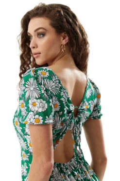 Liquorish Floral Print Midi Dress Wit Cut Out Back -Yumi Clothing Shop uMz9OUxc 15554