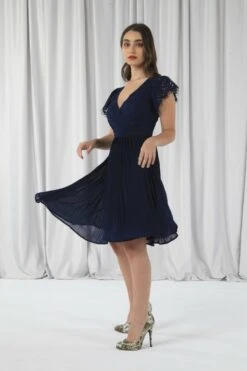 Double Second Wrap Lace Chiffon Dress -Yumi Clothing Shop vCnQr36N 11902