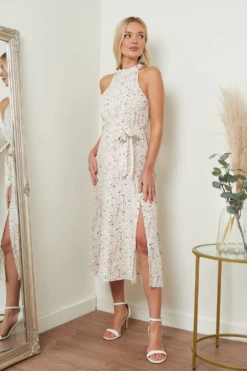 Lilura London Floral Print Halterneck Maxi Dress -Yumi Clothing Shop wsVi28w5 15690