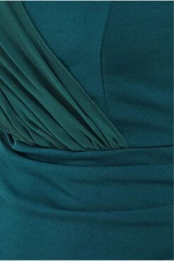 Goddiva One Shoulder Front Split Maxi Dress - Emerald Green -Yumi Clothing Shop x1wgw8JV 13212