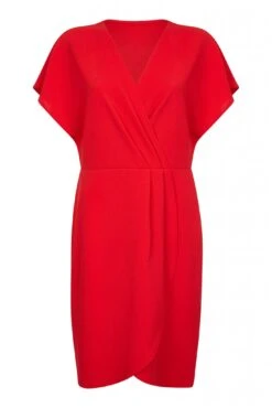 Mela London Red Wrap Front Dress -Yumi Clothing Shop xT2G3uog 13620