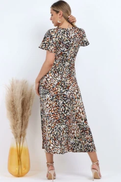 Lilura London Wrap Front Split Leg Maxi Dress In Multi Print 7 Lilura London Wrap Front Split Leg Maxi Dress In Multi Print -Yumi Clothing Shop xVBzVVW9 10613