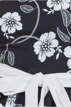 Goddiva Printed Off The Shoulder Midi Dress - Black -Yumi Clothing Shop xVWq2khb 11617