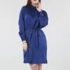 Double Second Royal Blue Belted Shift Dress