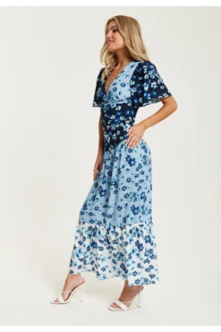 Liquorish Floral Print Midi Dress In Blue Navy And White 9 Liquorish Floral Print Midi Dress In Blue Navy And White -Yumi Clothing Shop yIvspIjU 15748