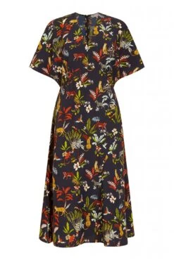 Yumi Navy Animal Kingdom Print Midi Dress -Yumi Clothing Shop yS9USlcR 14785