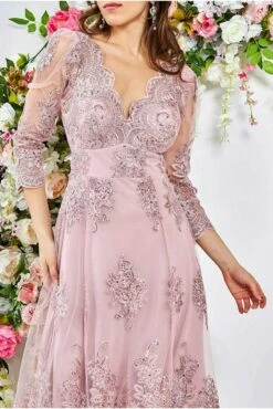 Goddiva Scalloped Lace High Low Midi Dress - Blush 7 Goddiva Scalloped Lace High Low Midi Dress - Blush -Yumi Clothing Shop zvVQxrmT 10397