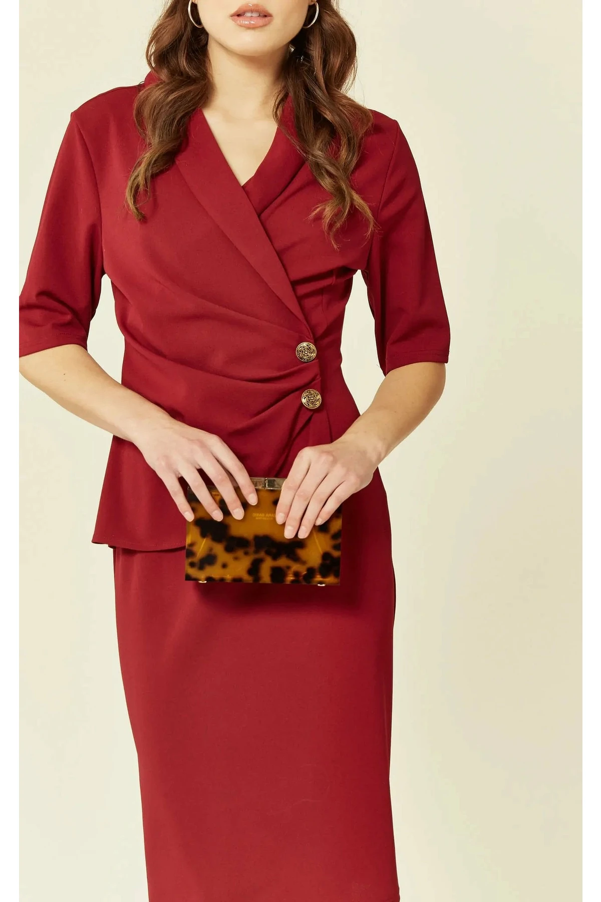 De La Creme Fashions Diane Wrap Blazer Dress 4 De La Creme Fashions Diane Wrap Blazer Dress - Image 4